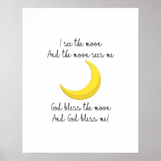 Ich sehe den Mond Poster (Vorne)