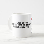 Ich sehe dich an kaffeetasse (Vorderseite Links)