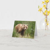Ich sehe dich Bären starren Karte (Gelbe Blume)