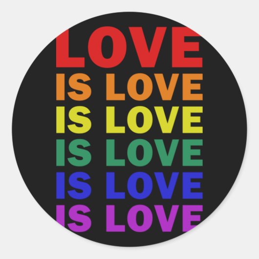 Ich sehe dich, ich Liebe du ich akzeptiere deinen  Runder Aufkleber (Vorderseite)