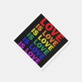 Ich sehe dich, ich Liebe du ich akzeptiere deinen  Serviette (Ecke)