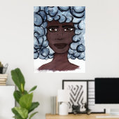 Ich sehe dich - Materie des Schwarzen Lebens Poster (Heimbüro)