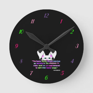 Ich sehe dich, Osterhase, Akrylonwand Runde Wanduhr
