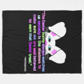 Ich sehe dich, Osterhase, große Fleecelanken Fleecedecke (Vorderseite (Horizontal))