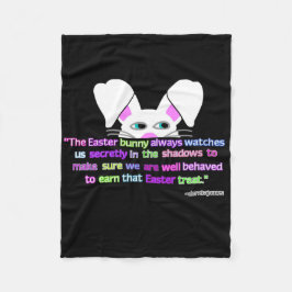 Ich sehe dich, Osterhase, kleine Fleecefelette Fleecedecke