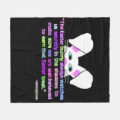 Ich sehe dich, Osterhase Mittelfläschchen Fleecedecke (Vorderseite (Horizontal))