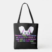 Ich sehe dich, Osterhasen-Mehrdruck-Totbeutel Tasche (Rückseite)