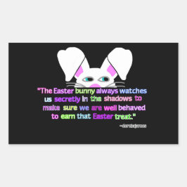 Ich sehe dich, Osterhasen-Rechteck-Aufkleber Rechteckiger Aufkleber