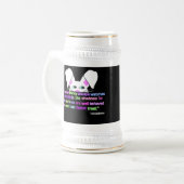 Ich sehe dich, Osterhasen-Stein-Tasse Bierglas (Vorderseite Links)