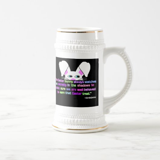 Ich sehe dich, Osterhasen-Stein-Tasse Bierglas (Rechts)