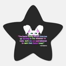 Ich sehe dich, Osterhasen-Sternenaufkleber Stern-Aufkleber