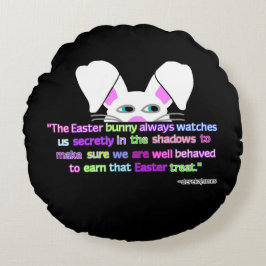 Ich sehe dich, Ostersonniges Rundwurzelkissen Rundes Kissen