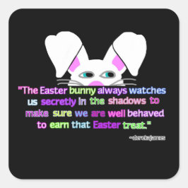 Ich sehe dich, Ostersonntagsaufkleber Quadratischer Aufkleber
