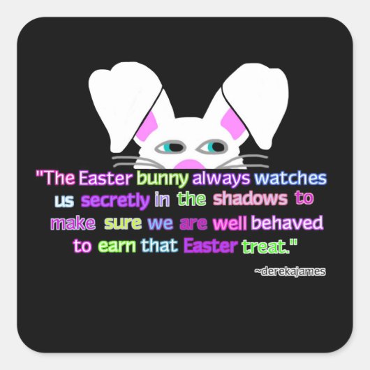 Ich sehe dich, Ostersonntagsaufkleber Quadratischer Aufkleber (Vorderseite)