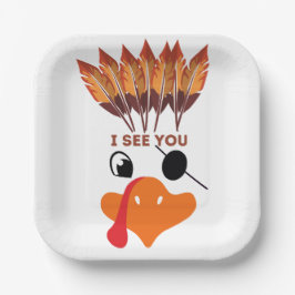 Ich sehe dich pappteller