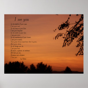 Ich sehe dich poster