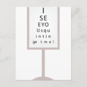 Ich sehe dich postkarte (Vorderseite)