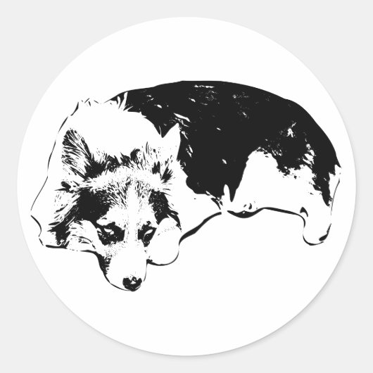 Ich sehe dich runder aufkleber (Vorderseite)