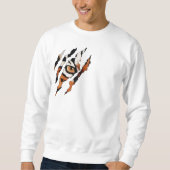 Ich sehe dich. Tiger Eye and Claw Sweatshirt (Vorderseite)