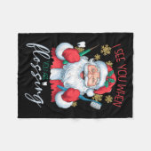 Ich sehe dich, wenn dein blühender Weihnachtszahna Fleecedecke (Vorderseite (Horizontal))