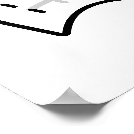 Ich sehe die Blues Funny First Aid Puff Poster (Ecke)