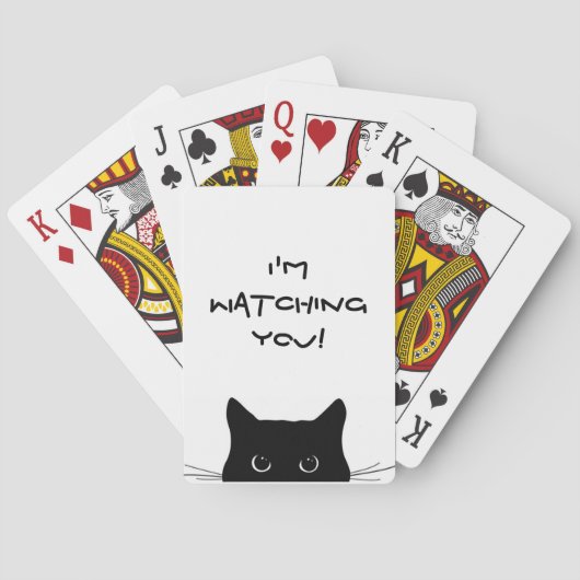 Ich sehe dir beim Kartenspielen zu Spielkarten (Rückseite)