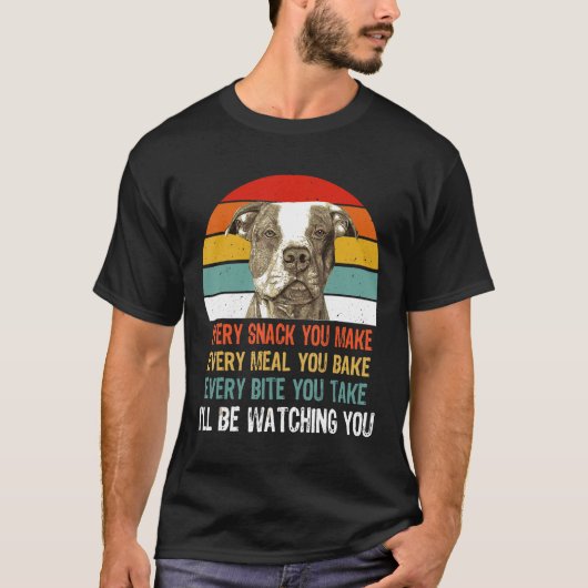 Ich sehe dir Pitbull zu T-Shirt (Vorderseite)