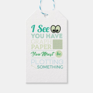 Ich sehe, du hast Graph Paper Plotting Funny Mathe Geschenkanhänger