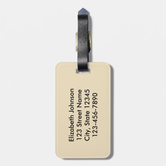 Ich sehe dumme Leute Gepäckanhänger (Rückseite vertikal)