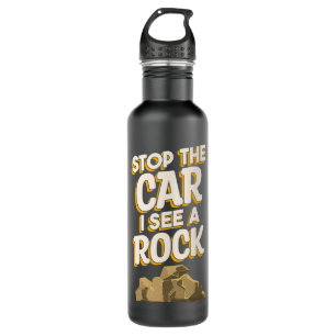 Ich sehe eine Rock Geology Geologist Rocks Collect Edelstahlflasche