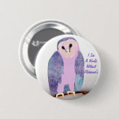 Ich sehe eine Welteule 1a Button (Vorne & Hinten)