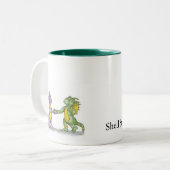 Ich sehe einen Drachen, Mama! ~Shell Zweifarbige Tasse (Vorderseite Links)