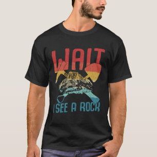 Ich sehe einen Felsen Geologie Geologe Steinesamm T-Shirt