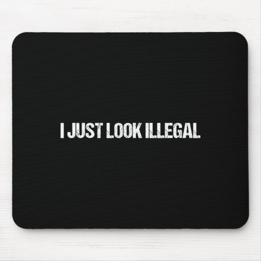 Ich sehe einfach illegal lustig Dertation illegale Mousepad (Vorne)