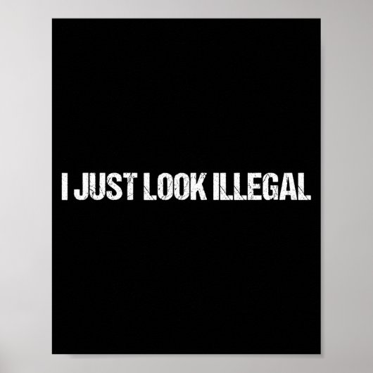 Ich sehe einfach illegal lustig Dertation illegale Poster (Vorne)