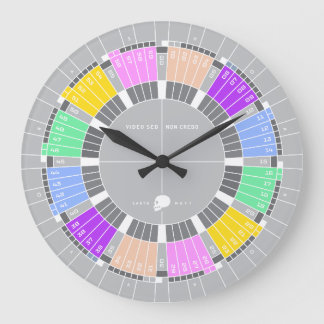 Ich sehe es, aber ich glaube es nicht große wanduhr