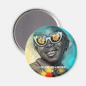 ICH SEHE FRIEDEN LIEBE UND GLÜCKLICHKEIT MAGNET (Vorderseite/Rückseite)