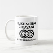 Ich sehe gerne Cleavage Kaffeetasse (Links)