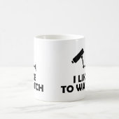 Ich sehe gerne Videoaufnahmen von CCTV-Kameras Kaffeetasse (Mittel)