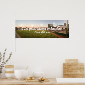 "Ich sehe großartige Dinge im Baseball" Poster (Küche)