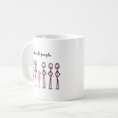 Ich sehe große Leute Kaffeetasse (Vorderseite Links)