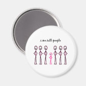 Ich sehe große Leute Magnet (Vorderseite/Rückseite)