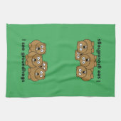 Ich sehe Grundschweine Küchentuch (Horizontal)