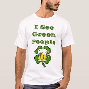Ich sehe grünes Leute-Shirt T-Shirt