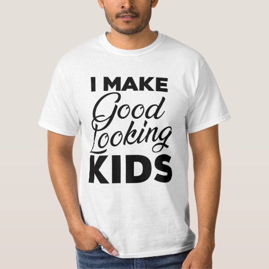 Ich sehe gut aus Kindern T-Shirt (Vorderseite)