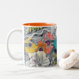 Ich sehe Hawaii dunklen Lapis Zweifarbige Tasse