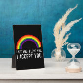 Ich sehe, ich Liebe Sie ich akzeptiere Sie Gay Pri Fotoplatte (Seite)