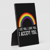 Ich sehe, ich Liebe Sie ich akzeptiere Sie Gay Pri Fotoplatte (Seite)