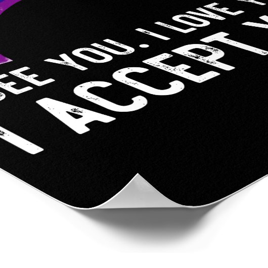 Ich sehe, ich Liebe Sie ich akzeptiere Sie Gay Pri Poster (Ecke)