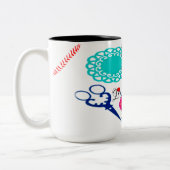 ICH SEHE..ICH SEHE..ES IST AUS, UM ZU SEHEN, WIE I ZWEIFARBIGE TASSE (Links)